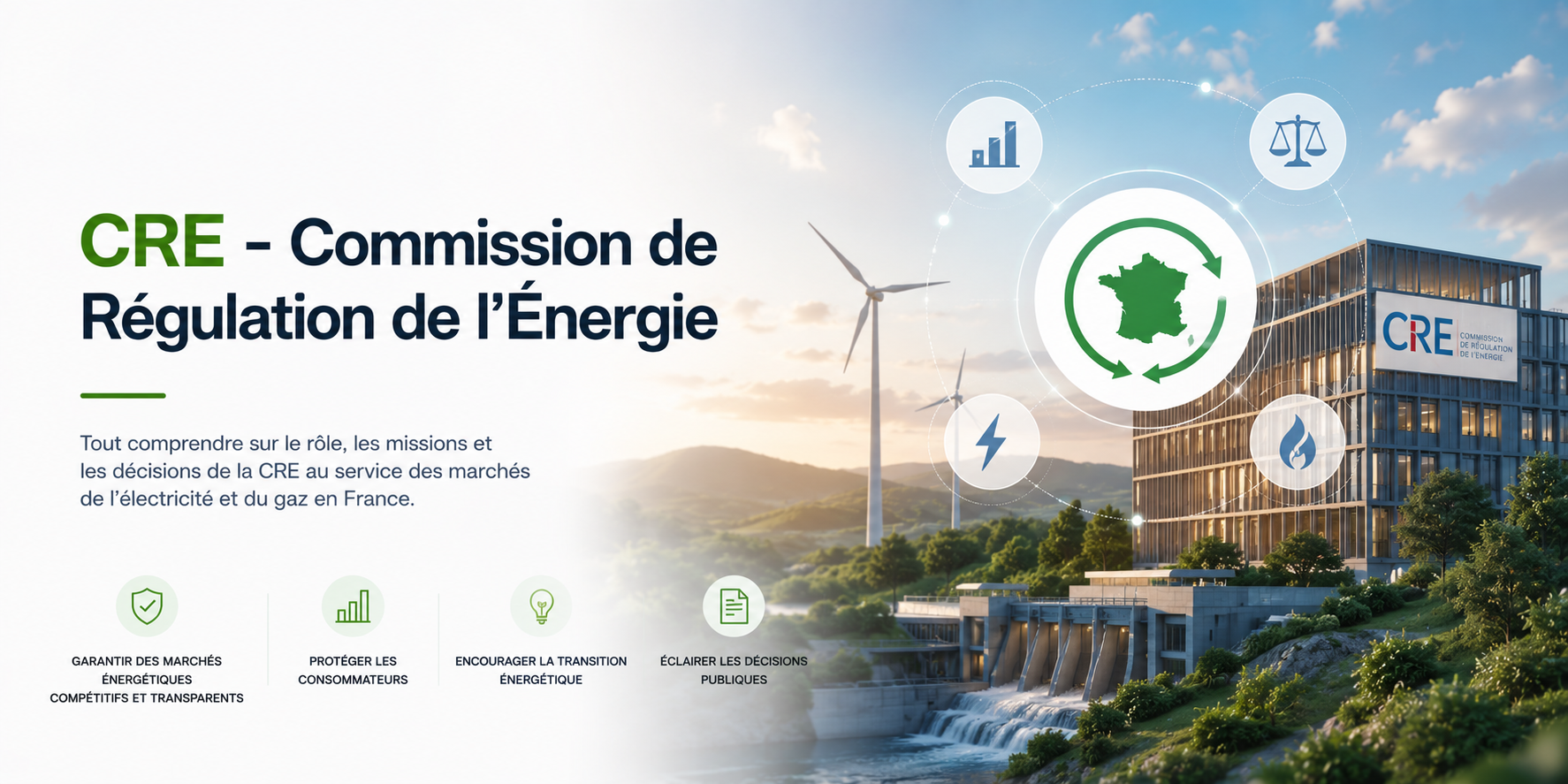 Illustration CRE - Commission de Régulation de l'Énergie